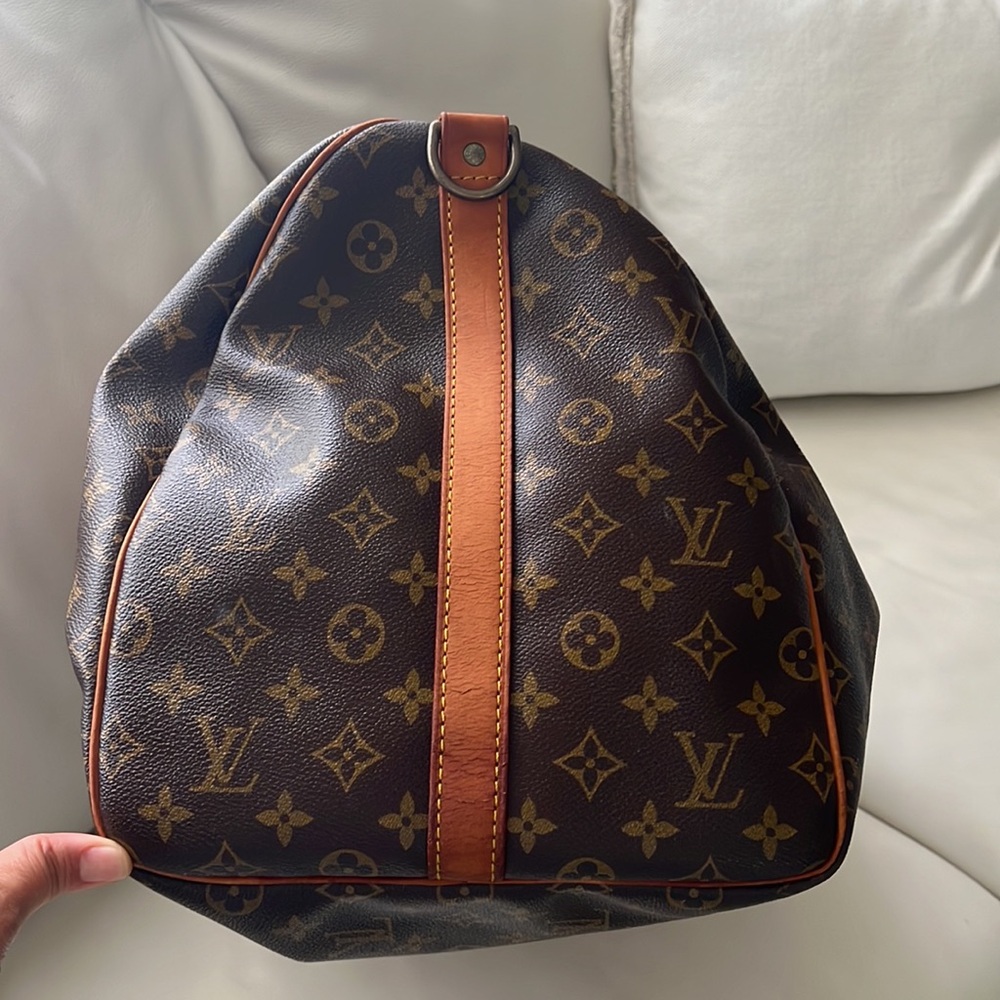 Louis Vuitton Travel Bag Keepall Bandouliere 55 Brown Monogram - Picture 7 of 16
